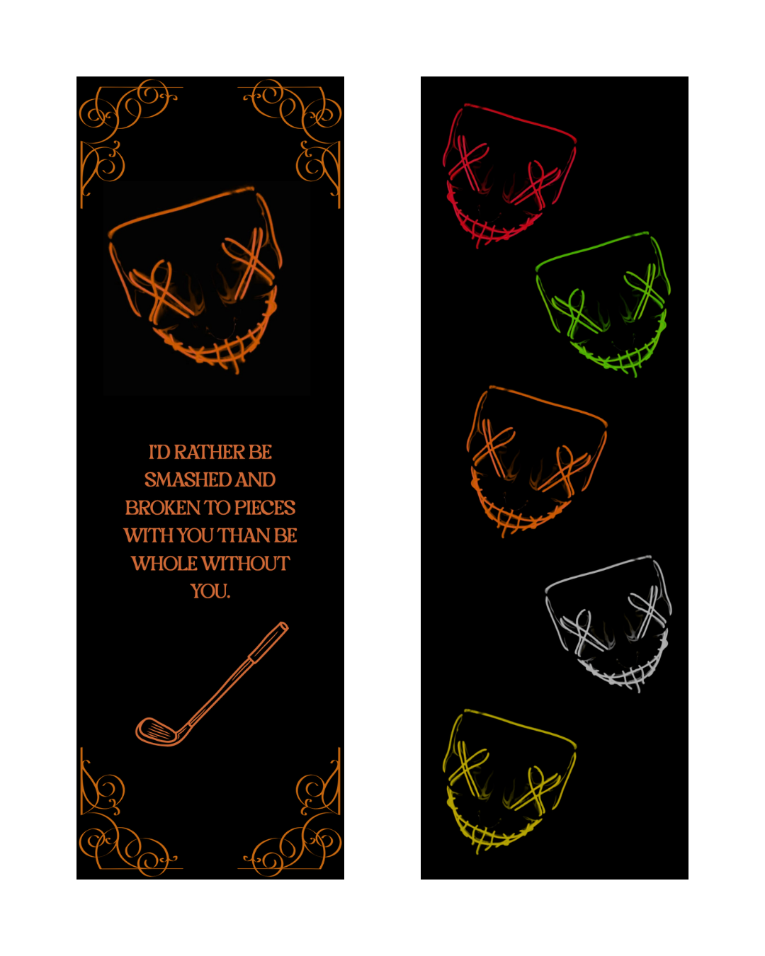 Marcapáginas God of wrath